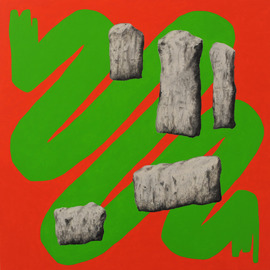 Pottenstein, Öl auf Leinwand, 100 x 100cm